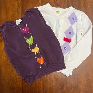 Gymboree Girls Sweater and Sweater Vest Lot - Size 5-6